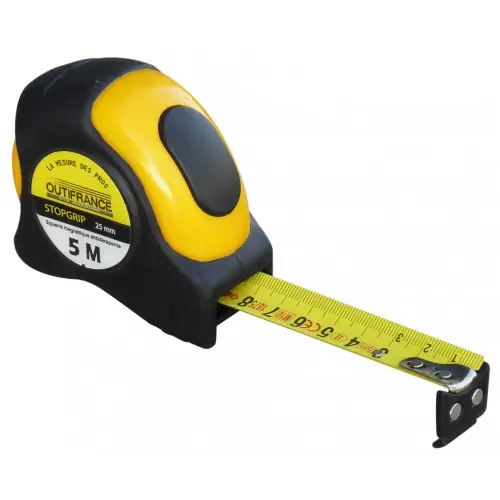 Mesure pro magnetique "Stopgrip" 5 m x 25 mm - OUTIFRANCE Prix Cassé