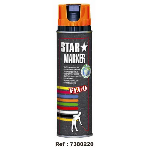 Prix Réduit Peinture de marquage temporaire Orange fluo 500 mL - OUTIFRANCE