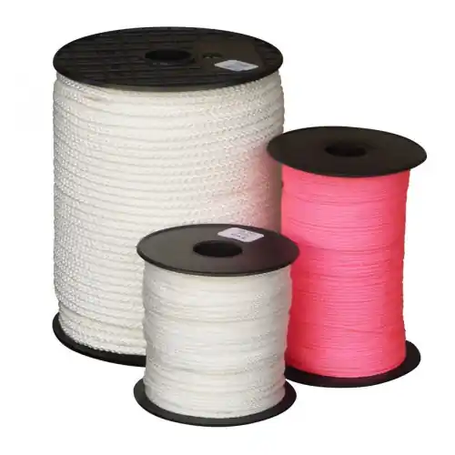Tresse polypropylène - Rose fluo Ø 1,5 mm L1000 m - OUTIFRANCE Pas Cher