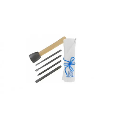 Offre Du Jour Trousse 5 outils de sculpture pierre dure au carbure - Guillet - Made in France - OUTIFRANCE