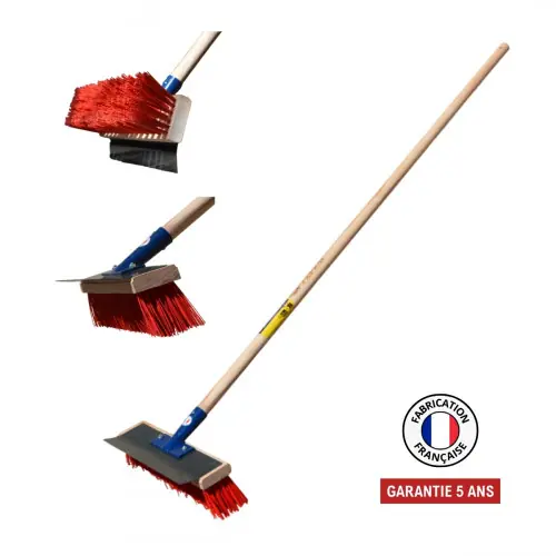 Retour Gratuit Balai grattoir 32 cm - lame réversible - manche 150 cm PEFC - PERRIN