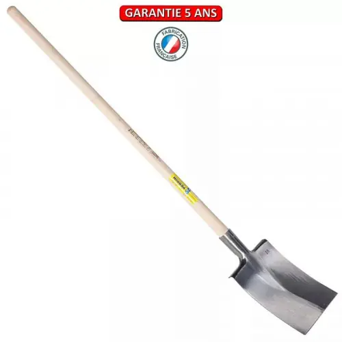 Prix Promo Bêche Bretagne polie 30 tranchant droit manche pomme - PERRIN