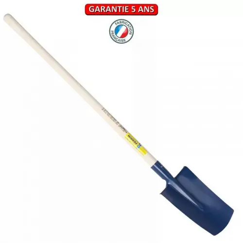 Bêche standard de 28 cm manche pomme 1,05 m, outil à main pour le jardin et le potager - PERRIN Solde