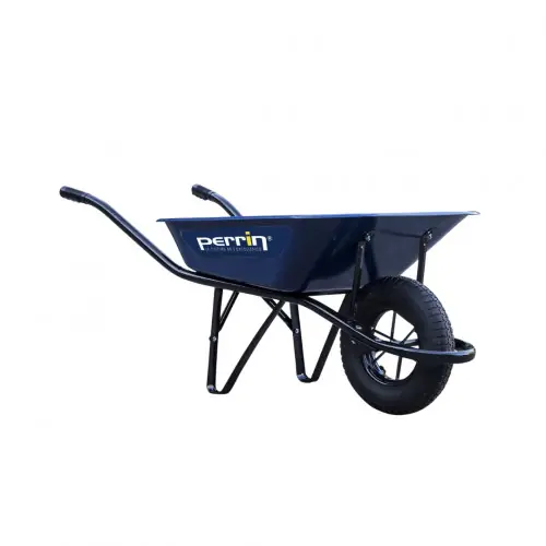 Achat Immédiat Brouette 100 L – Classic – roue gonflée – bleu – PERRIN