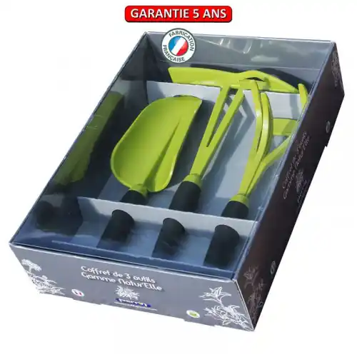 Affaire À Saisir Coffret 3 outils de jardin gamme natur‘elle - Vert kiwi - PERRIN