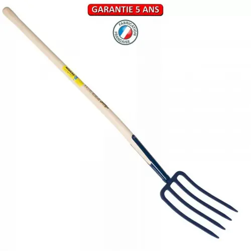 Acheter En Ligne Fourche à bêcher à soie 4 dents 27 manche pomme - PERRIN