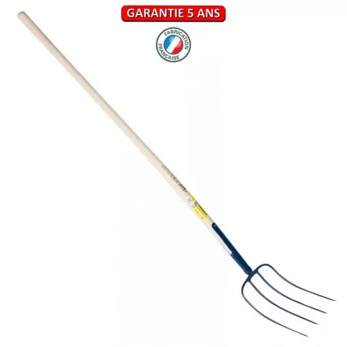 Prix Promo Fourche à fumier à soie 4 dents manche pomme - PERRIN