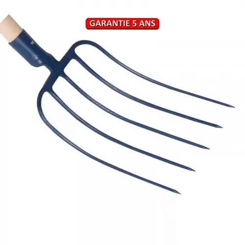 Fourche fumier à douille 5 dents 29 cm sans manche - PERRIN Jusqu'à Épuisement Des Stocks