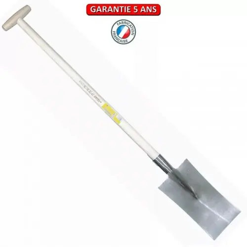 Louchet maçon de 34 cm - manche béquille tournée 80 cm - PERRIN Remise