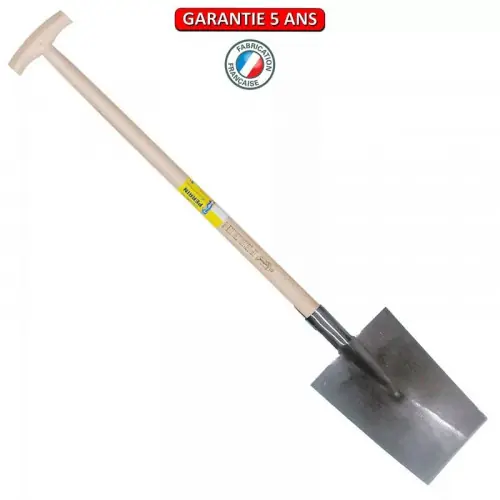 Louchet Senlis de 30 cm - emmanché béquille fraisée 80 cm - PERRIN Remise
