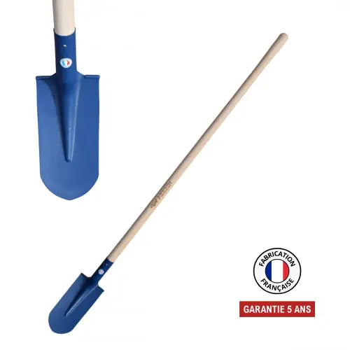 Acheter En Ligne Pelle fortification 13 cm - rebords ronds soudés - manche 130 cm PEFC - outil de terrassement - PERRIN