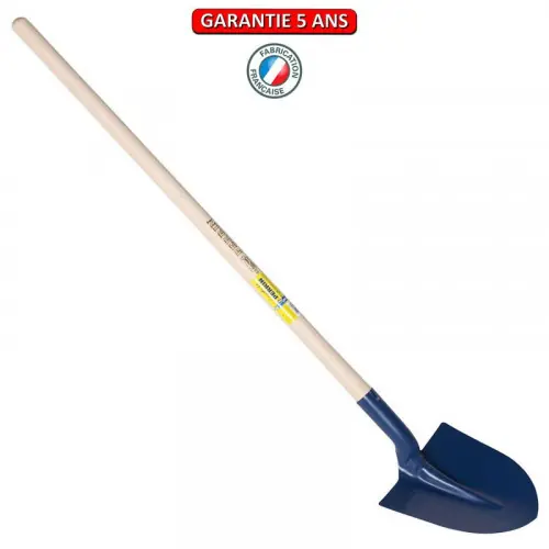 Pelle fortification ronde emmanchée droit 130 - Largeur 25 cm - PERRIN Prix Choc
