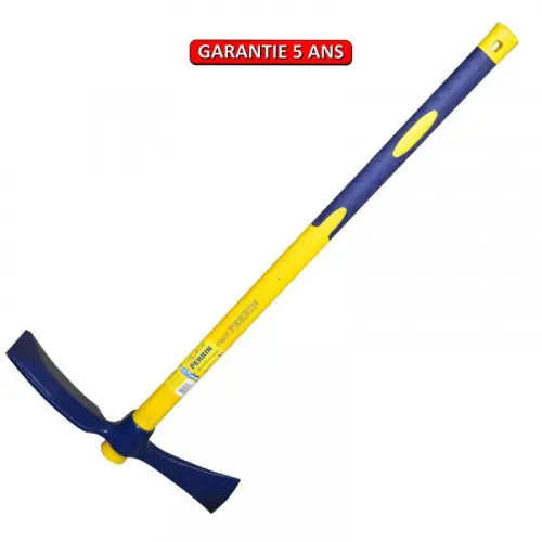 Prix Promo Pioche hache 2,5 kg manche composite, manche incassable en fibre de verre - PERRIN