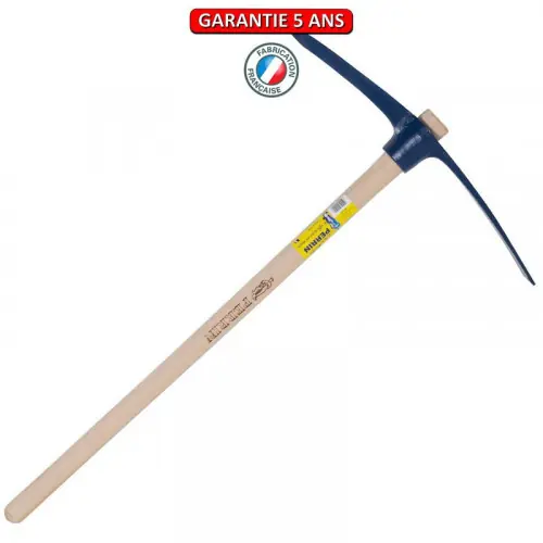 Promotion Saisonnière Pioche terrassier œil rond 3 kg - Emmanché droit 100 cm - PERRIN