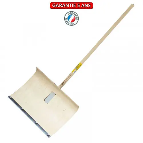 Vente Flash Poussoir à neige bois emmanché fixation rapide, outil pour le déneigement – PERRIN