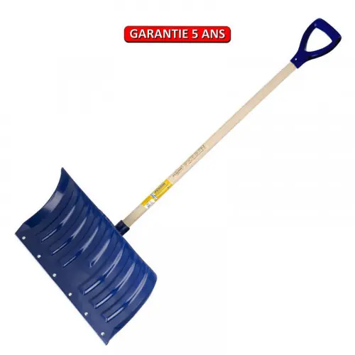 Poussoir à neige polypro 53 cm manche 1,15 m poignée plastique, outil pour le déneigement - PERRIN Réduction