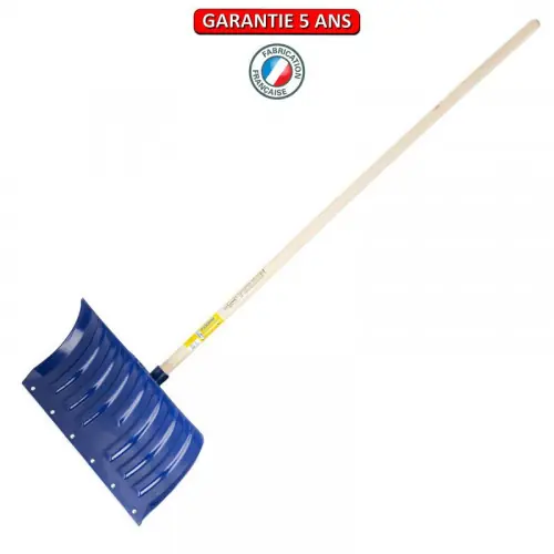 Poussoir à neige polypro 53 cm manche 1,20 m PEFC, outil pour le déneigement - PERRIN Prix Choc