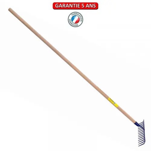 Vente Flash Râteau forgé 12 dents courbes manche bois 1,65 m – PERRIN