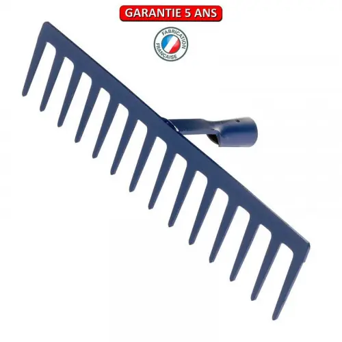 Quantité Limitée Râteau forgé 14 dents droites sans manche - PERRIN