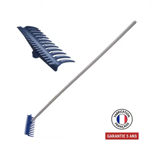Prix Choc Râteau réversible 12/22 dents nylon renforcé fibre de verre - manche 165 cm PEFC - PERRIN