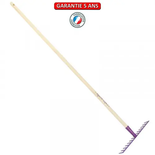 Vente Directe Râteau soudé 14 dents droites manche 150cm - Framboisine - PERRIN