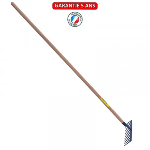 Râteau travaux publics à lame dents droites emmanché 1,50 m PEFC - PERRIN Promotion Saisonnière