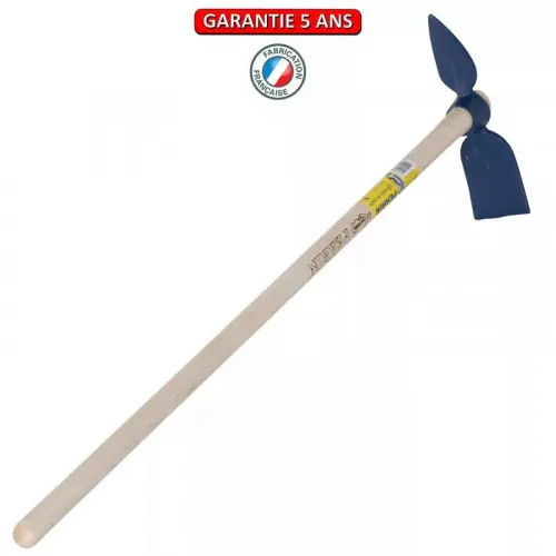 Quantité Limitée Serfouette forgée panne et langue de 26 cm manche 1,30 m, pour le jardin et le potager - PERRIN