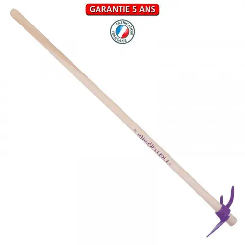 Serfouette panne & fourche forgée manche 100cm - Framboisine - PERRIN Soldes