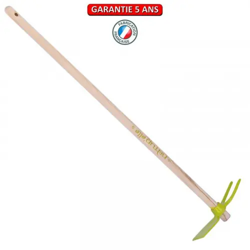 Serfouette panne & fourche forgée manche 100cm - Kiwi - PERRIN Bon Marché
