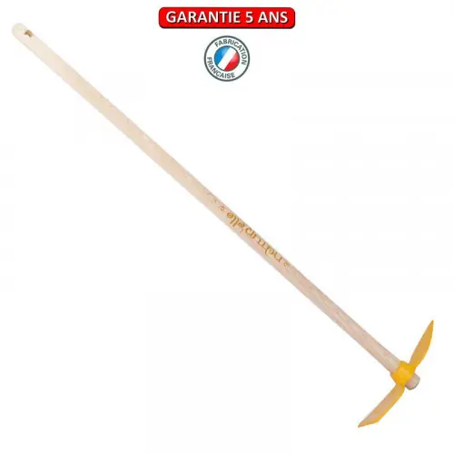 Serfouette panne & langue forgée manche 100cm - Miel - PERRIN Prix Bas