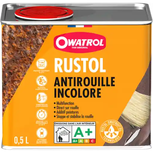 Super Prix Protection antirouille extérieur / intérieur Rustol OWATROL, incolore, 0.5 l – OWATROL