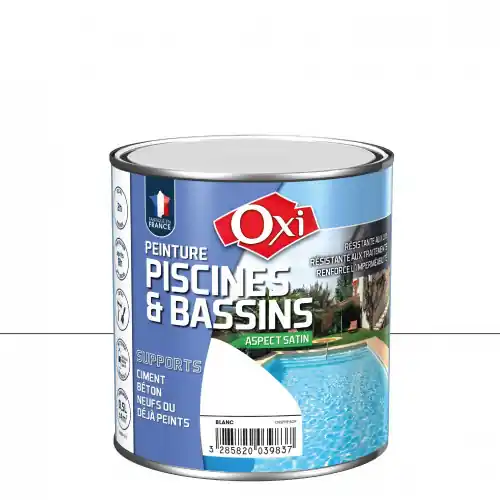 Commander Maintenant Peinture piscine et bassin extérieur OXYTOL, blanc, 0.5 l – OXI