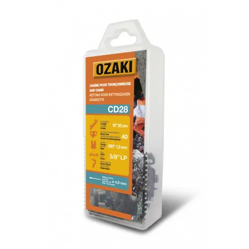 Meilleur Choix Chaîne de tronçonneuse OZAKI semi carrée .3/8&Prime;LP .050 (1,3mm) 40 entraîneurs – OZAKI