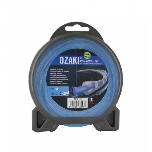 Coque fil nylon OZAKI PRO-CORE LINE. Co-extrudé Longueur 15 m, Ø 2,00mm – OZAKI Populaire