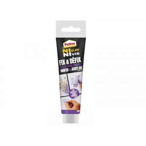 Colle fixation pattex ni clou ni vis fix & defix tube 44g – PATTEX Offre Limitée