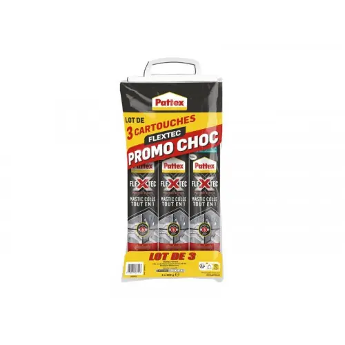 Colle joint int/ext polymere pattex flextec blanc cartouche 389gx3 – PATTEX Authentique
