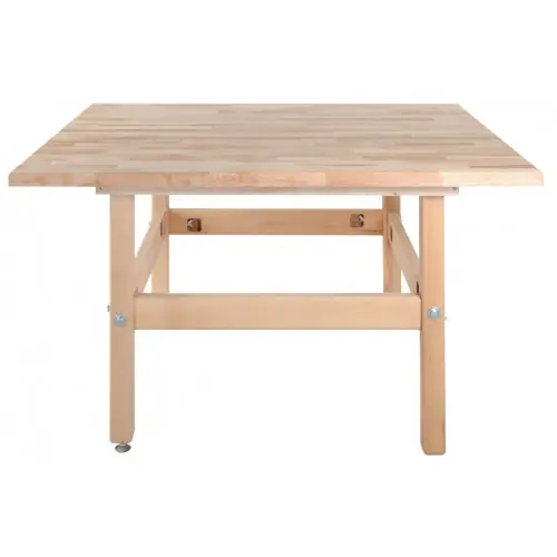 Table de travail scolaire 1500 x 1200 - Plateau hêtre massif 40 mm - Pinié Commander Maintenant
