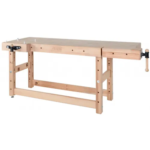 Établi menuiserie 2000 mm - Plateau hêtre 120 mm - Étaux Bench11 et Bench13 - Pinié Certifié