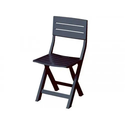 Dernière Chance Chaise pliante Gilda en polypropylène, anthracite – PLASTICO ALTO SELLE