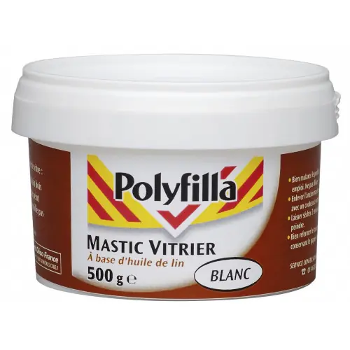 Mastic d‘étanchéité vitrier POLYFILLA 500 g blanc - POLYFILLA Prix Réduit