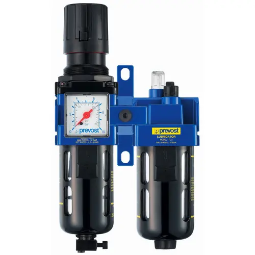 Filtre régulateur et lubrificateur double bloc 1250 L/min - PREVOST Meilleur Choix