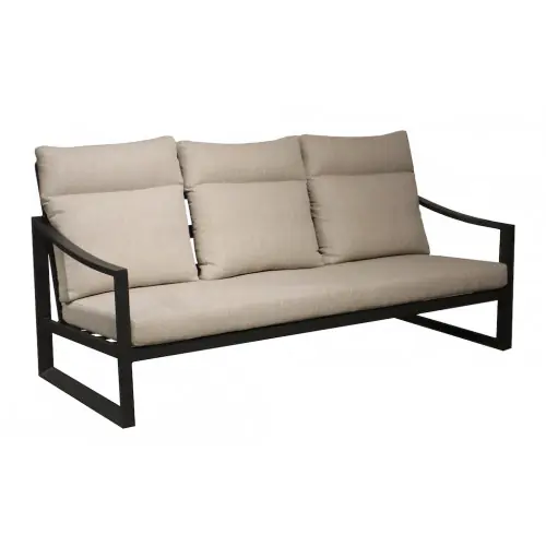 Meilleure Vente Canapé 3 places – PRADO – Aluminium époxy – Graphite – PROLOISIRS