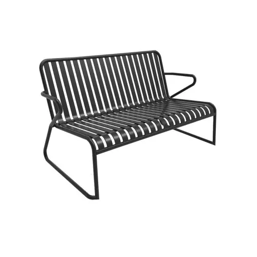 Commander Vite Canapé de jardin de jardin 2 places Vero alu - graphite 133 x 76 x76 cm - PROLOISIRS