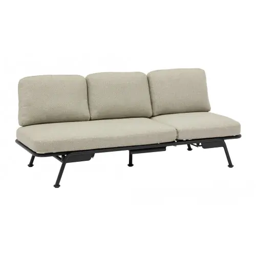 Achat Immédiat Canapé modulable SUNSET – Aluminium époxy – Graphite / Chiné anthracite – PROLOISIRS