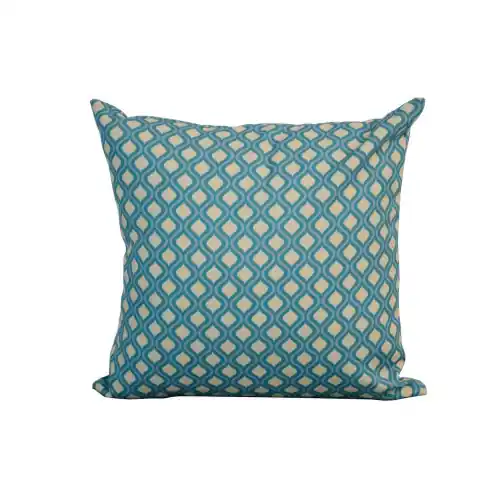 Coussin déhoussable exterieur décor Motif Graphique rond vert 45 x 45 cm - PROLOISIRS Super Prix