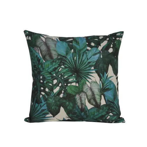 Coussin déhoussable exterieur décor Motif Imprimé jungle 45 x 45 cm - PROLOISIRS Meilleure Vente