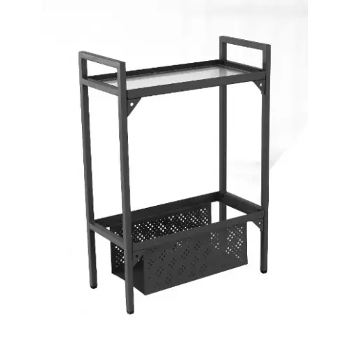 Remise Etagère Balcon en acier à 1 niveau – 102 x 24 x 75 cm – graphite – PROLOISIRS
