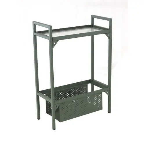 Etagère Balcon en acier à 1 niveau - 102 x 24 x 75 cm - vert - PROLOISIRS Remise