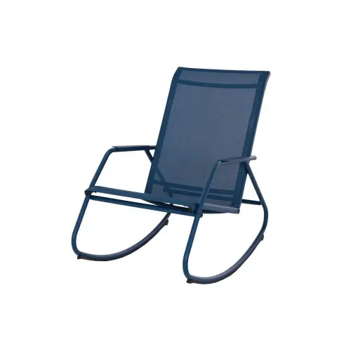Super Prix Fauteuil basculant de jardin Noa Rocking - bleu/bleu 61 x 90 x 100 cm - PROLOISIRS