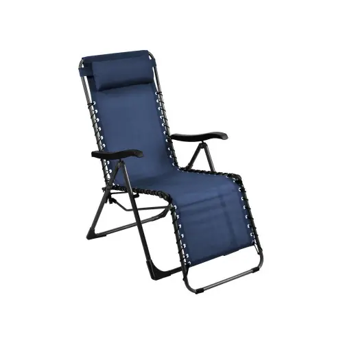 Fauteuil de jardin relax pliant Neo - graphite/bleu 88 x 112 x 64 cm - PROLOISIRS Meilleur Prix
